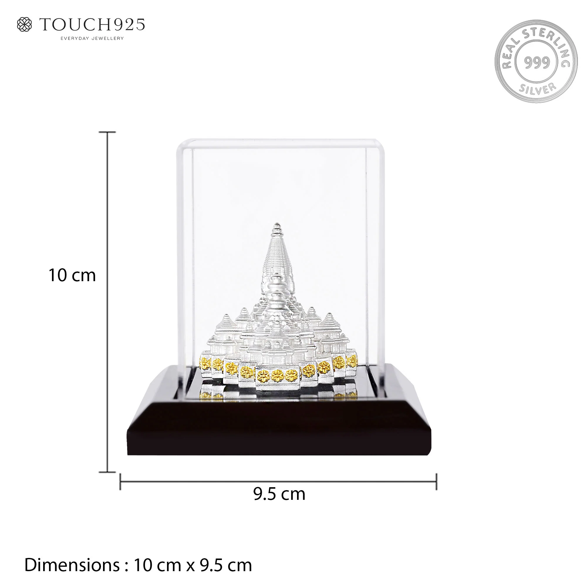 999 Silver Ram Mandir Miniature - Image 5