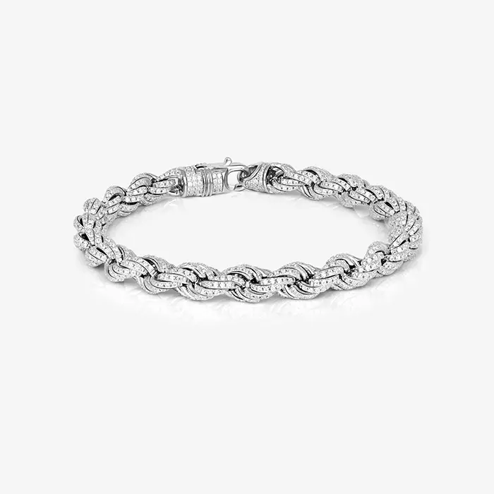 Silver Twist Knot Bracelet - Image 2
