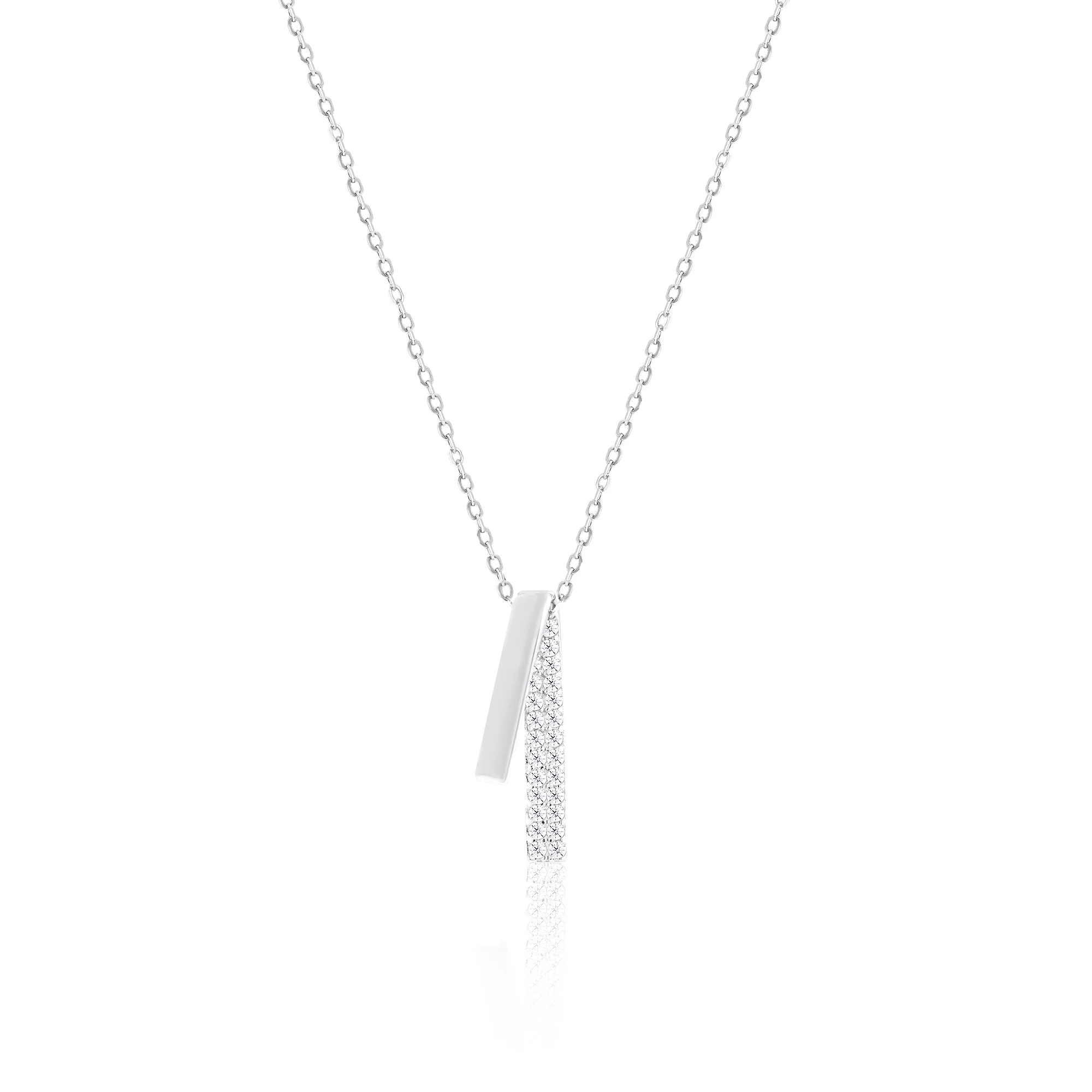 Sleek Dual Bar locket chain - Image 2