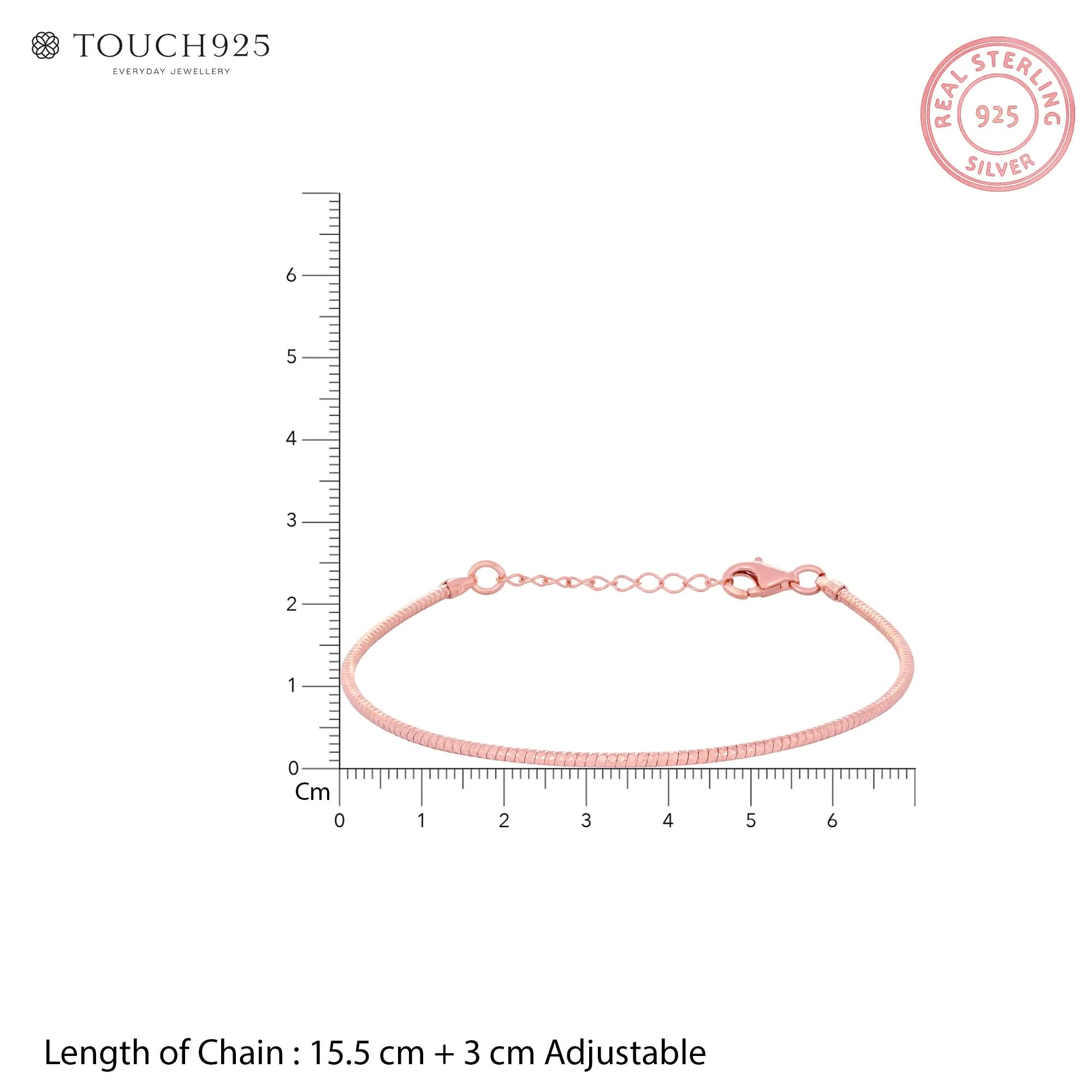 Sleek Serpent Silver Bracelet - Image 5