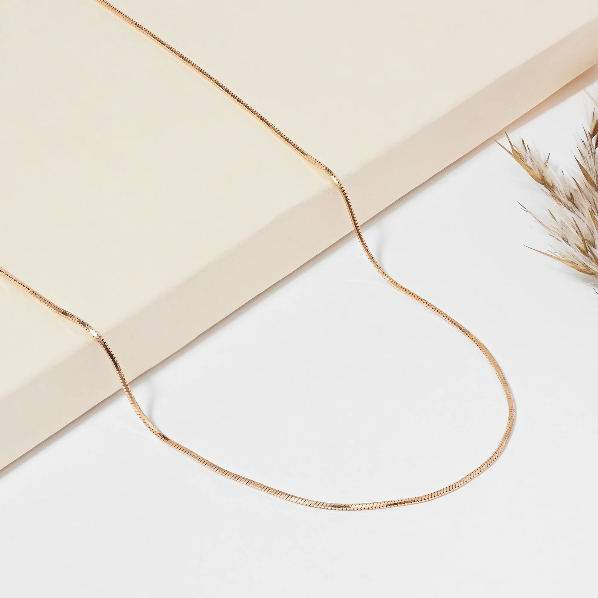 Sleek Snake Silver Chain