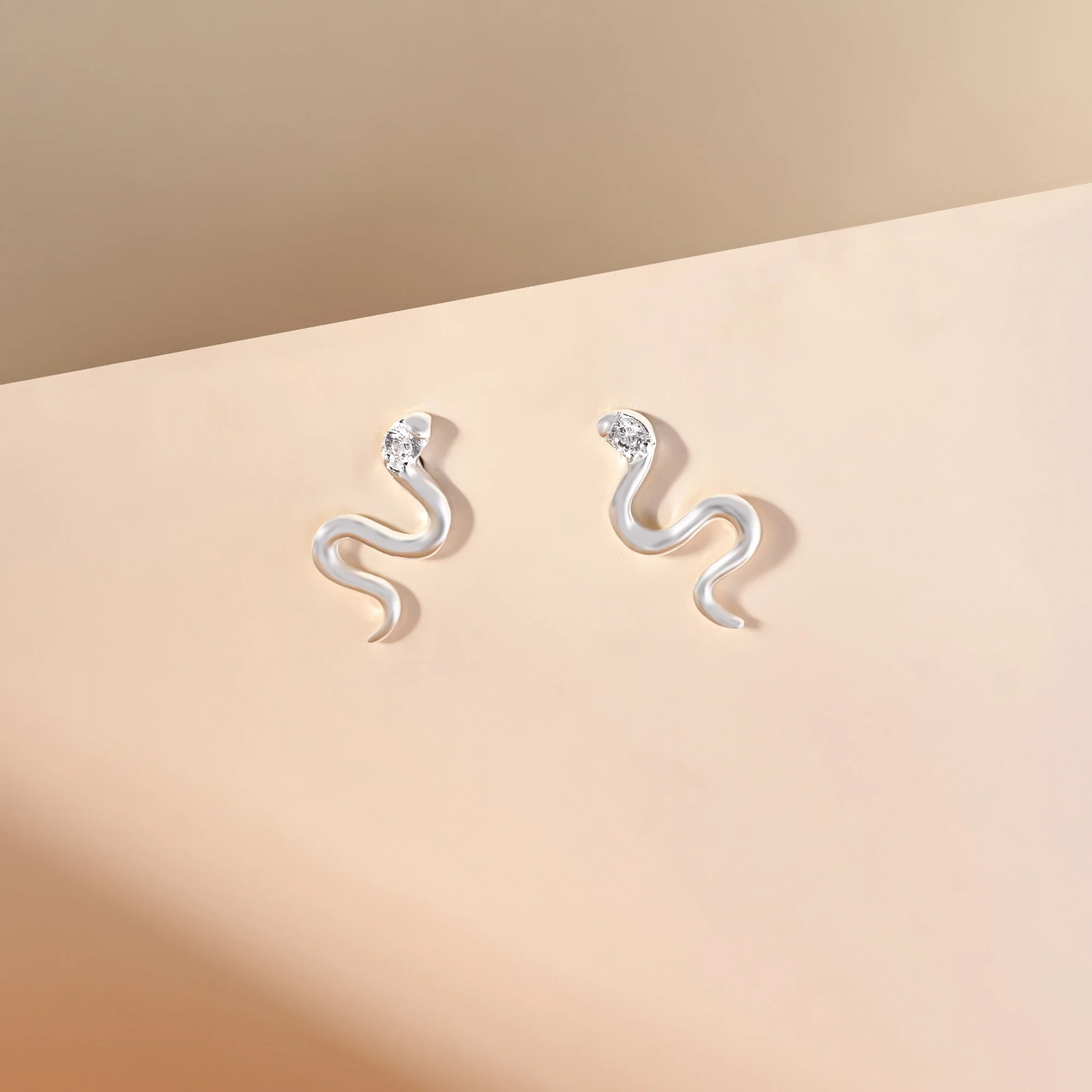 Sleek Snake Earrings - Image 4