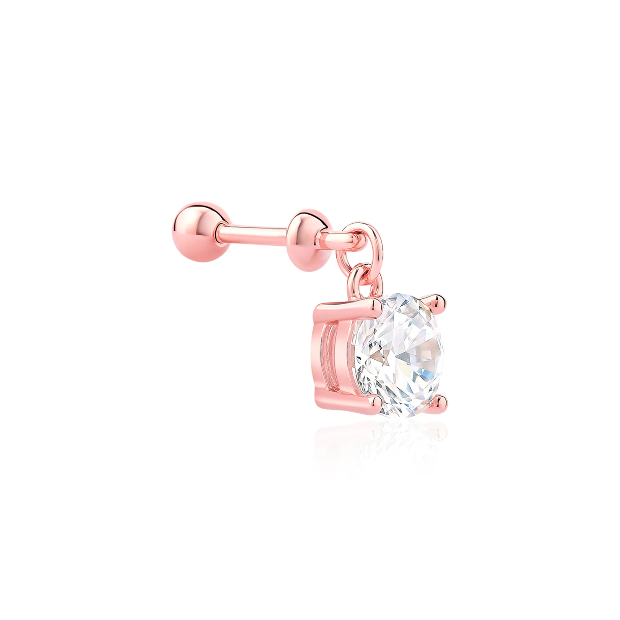 Solitaire Drop Earrings - Image 6
