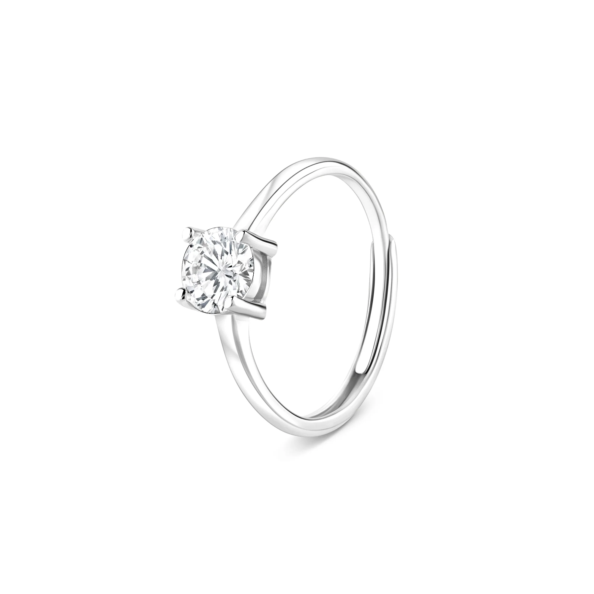 Solitaire Silver Ring - Image 4
