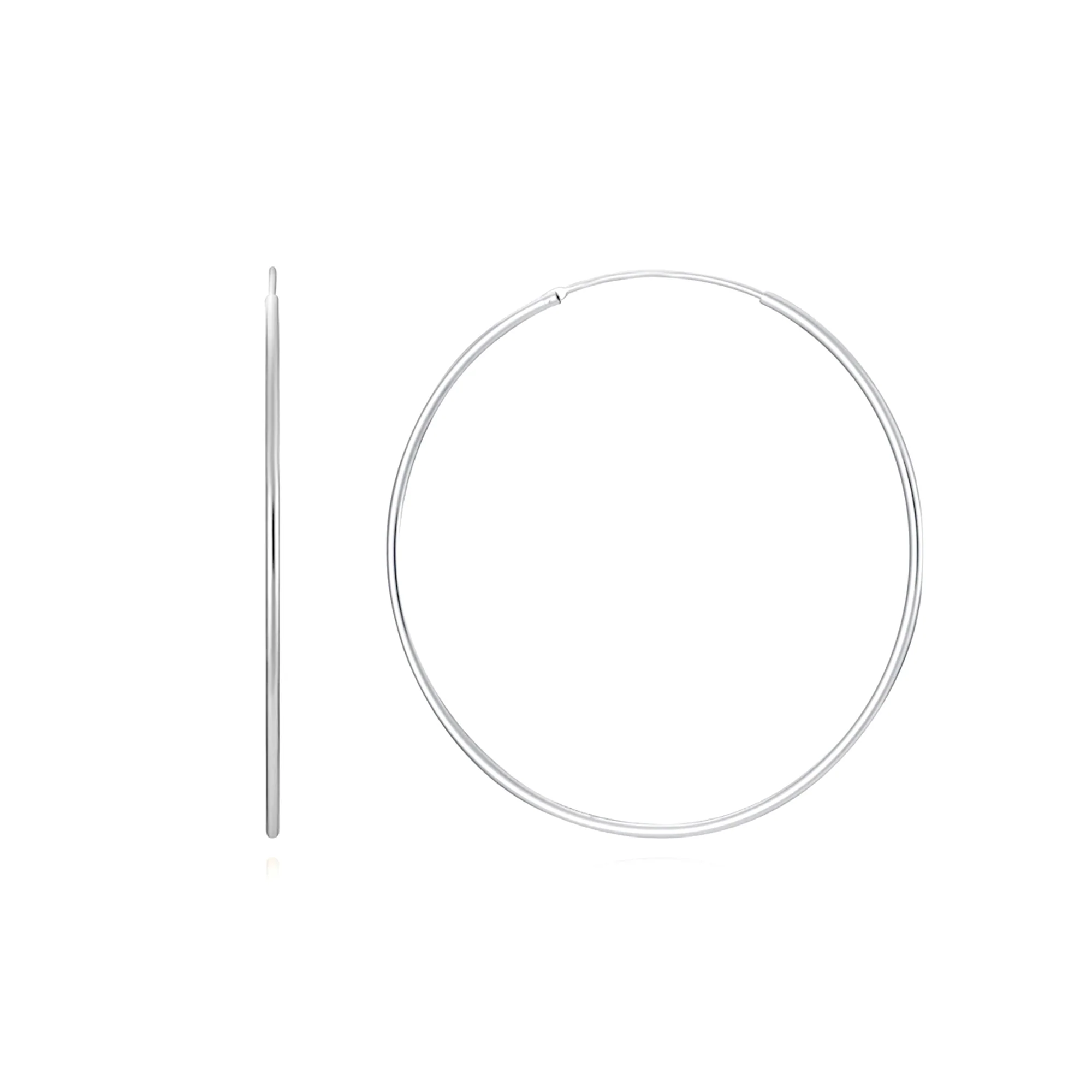 Solyn Silver Hoops - Image 2