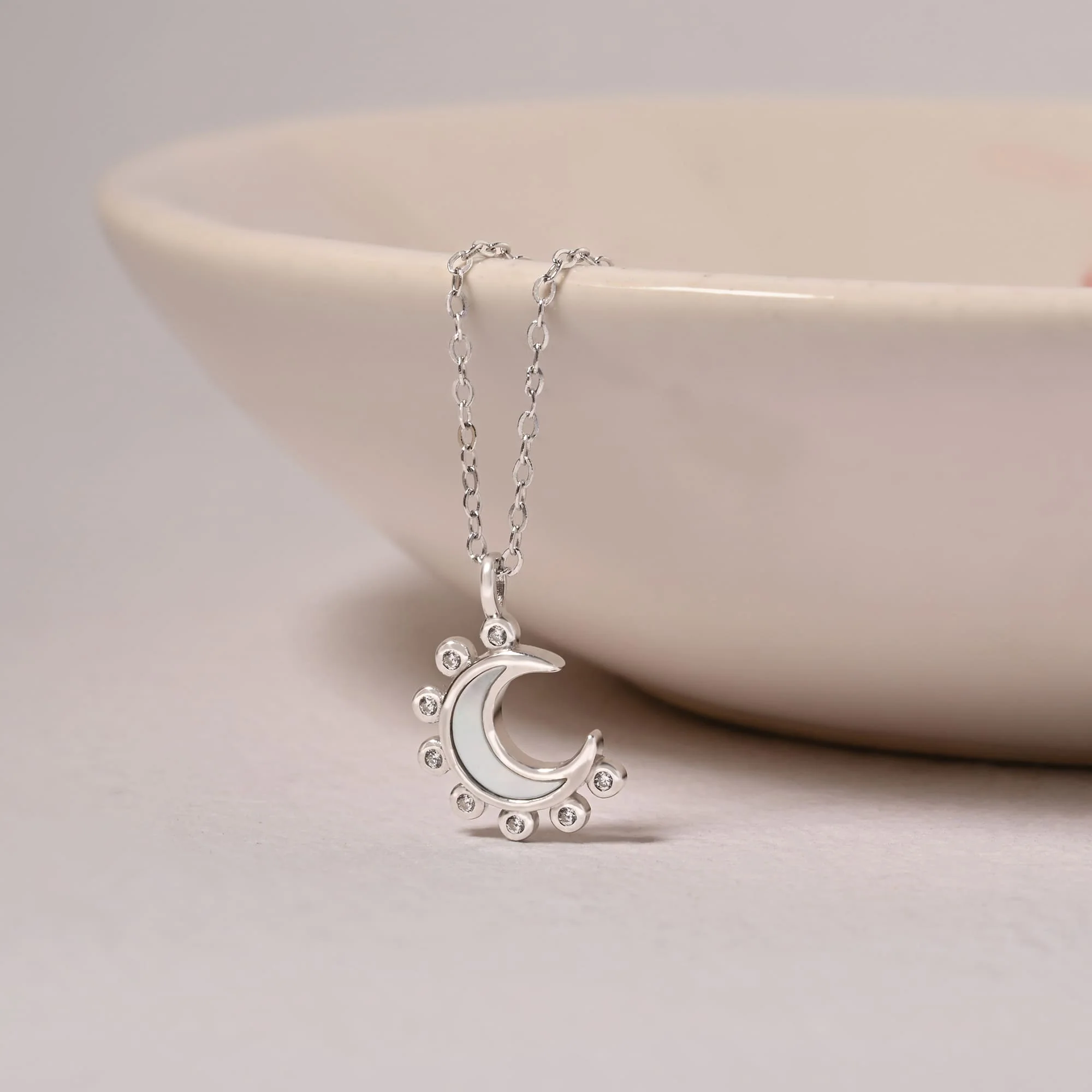 Spike Half Moon Necklace