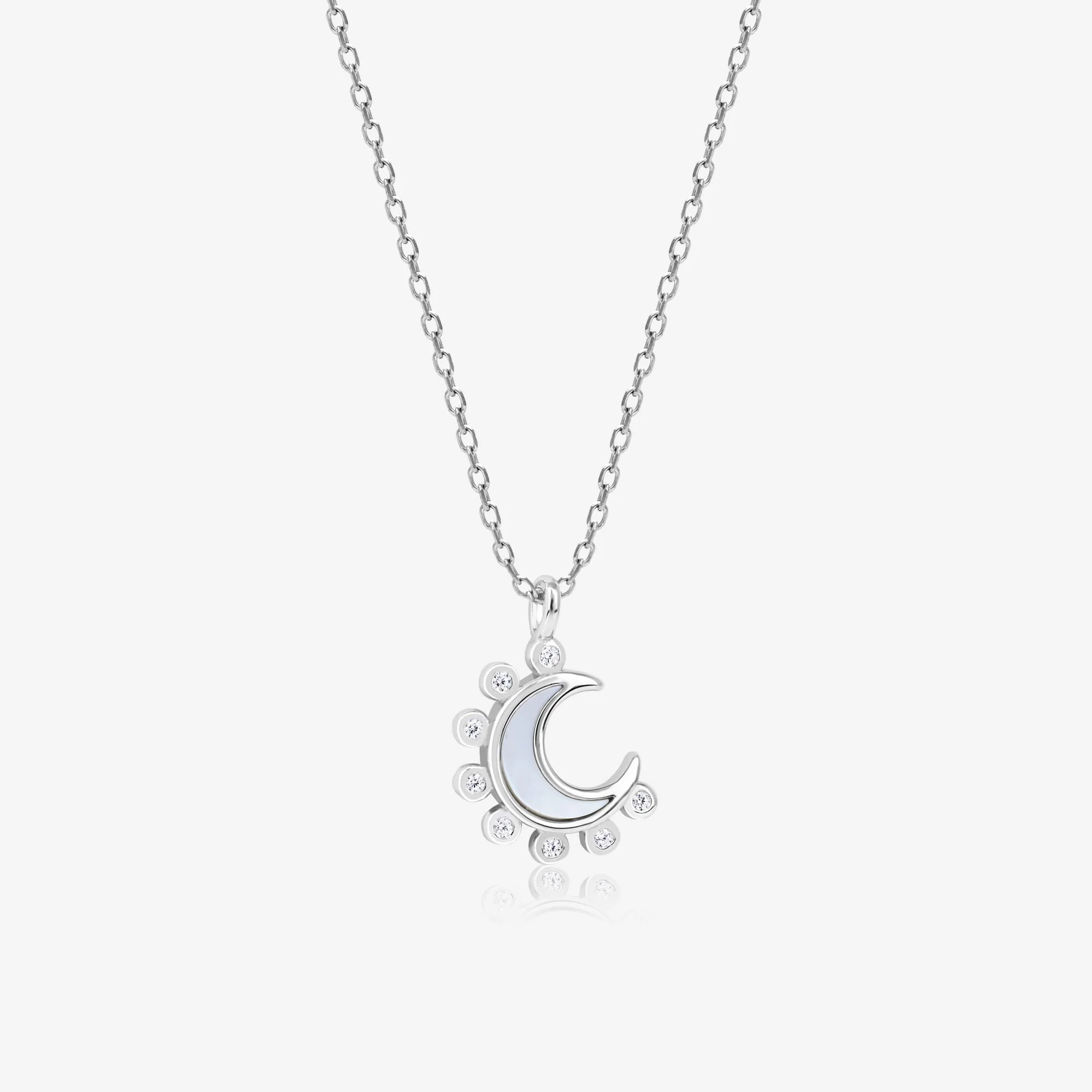 Spike Half Moon Necklace - Image 2