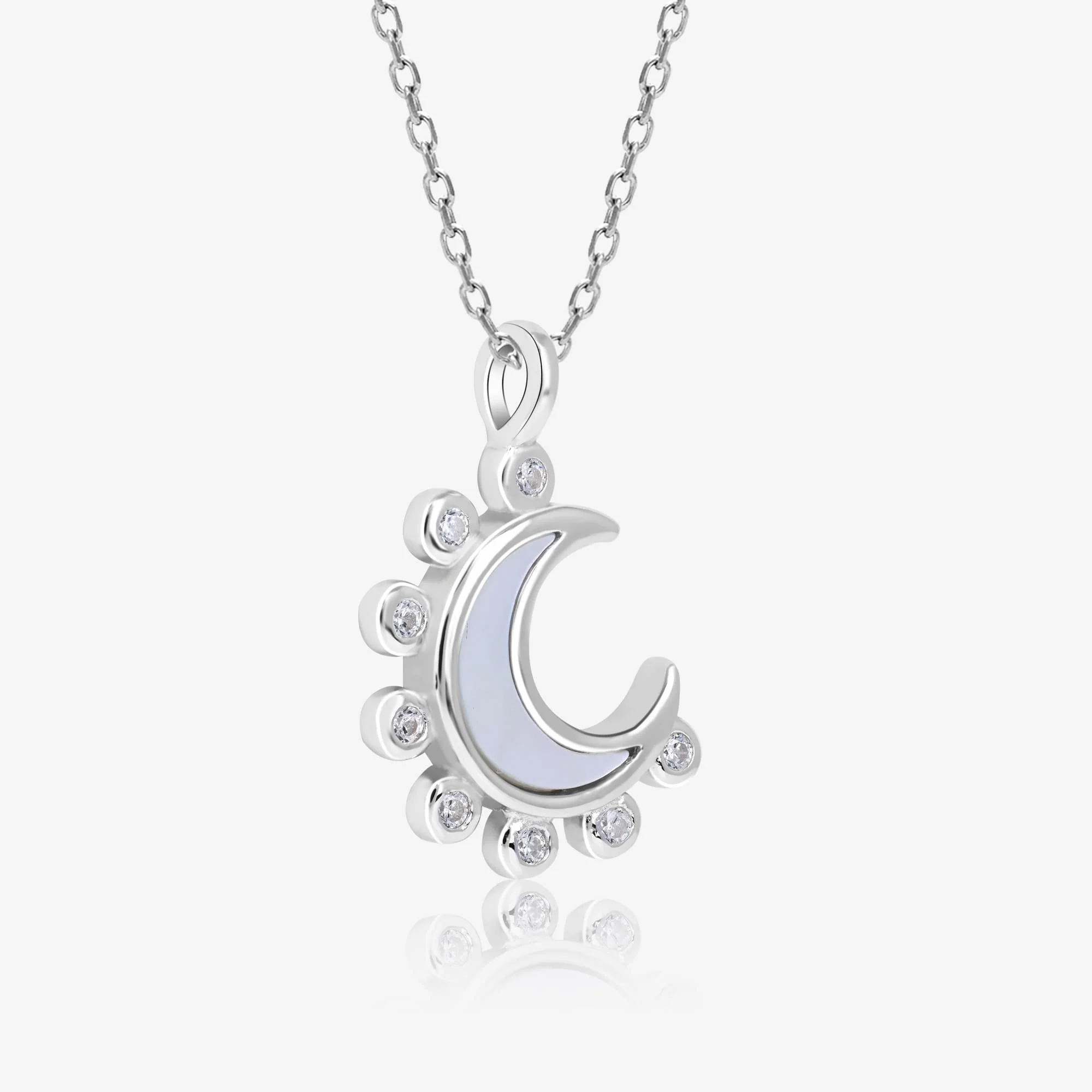 Spike Half Moon Necklace - Image 5