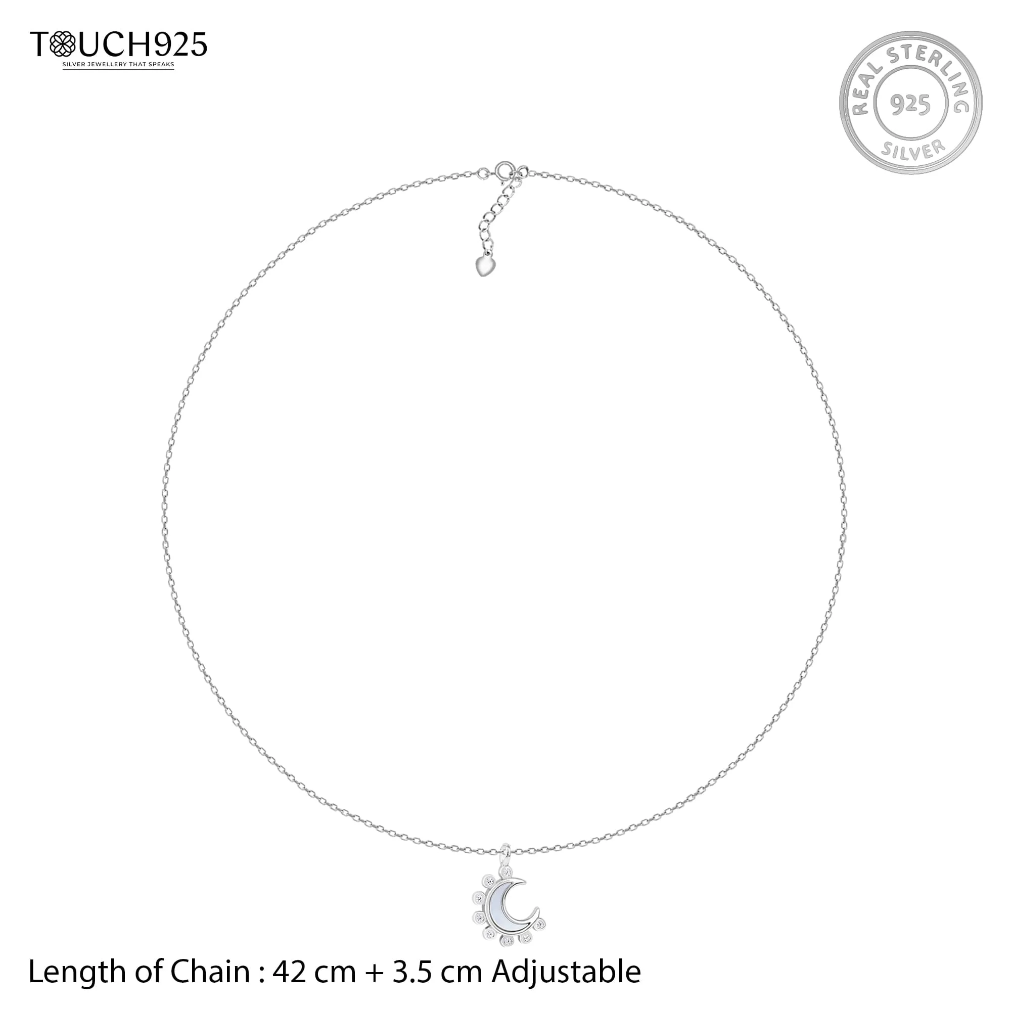 Spike Half Moon Necklace - Image 7