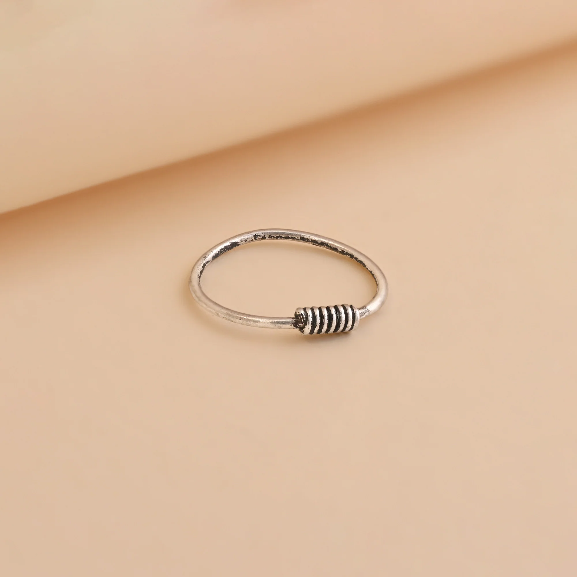 Spiral Oxidized Nose Ring - Image 4