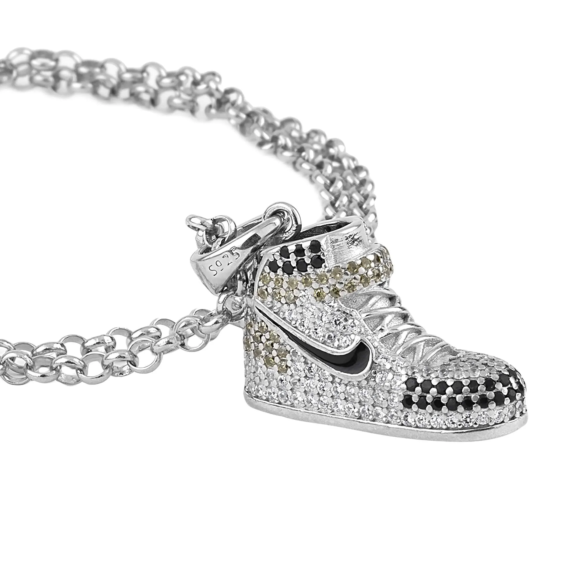 Sporty Soles: Jordan Silver Chain Pendant - Image 4