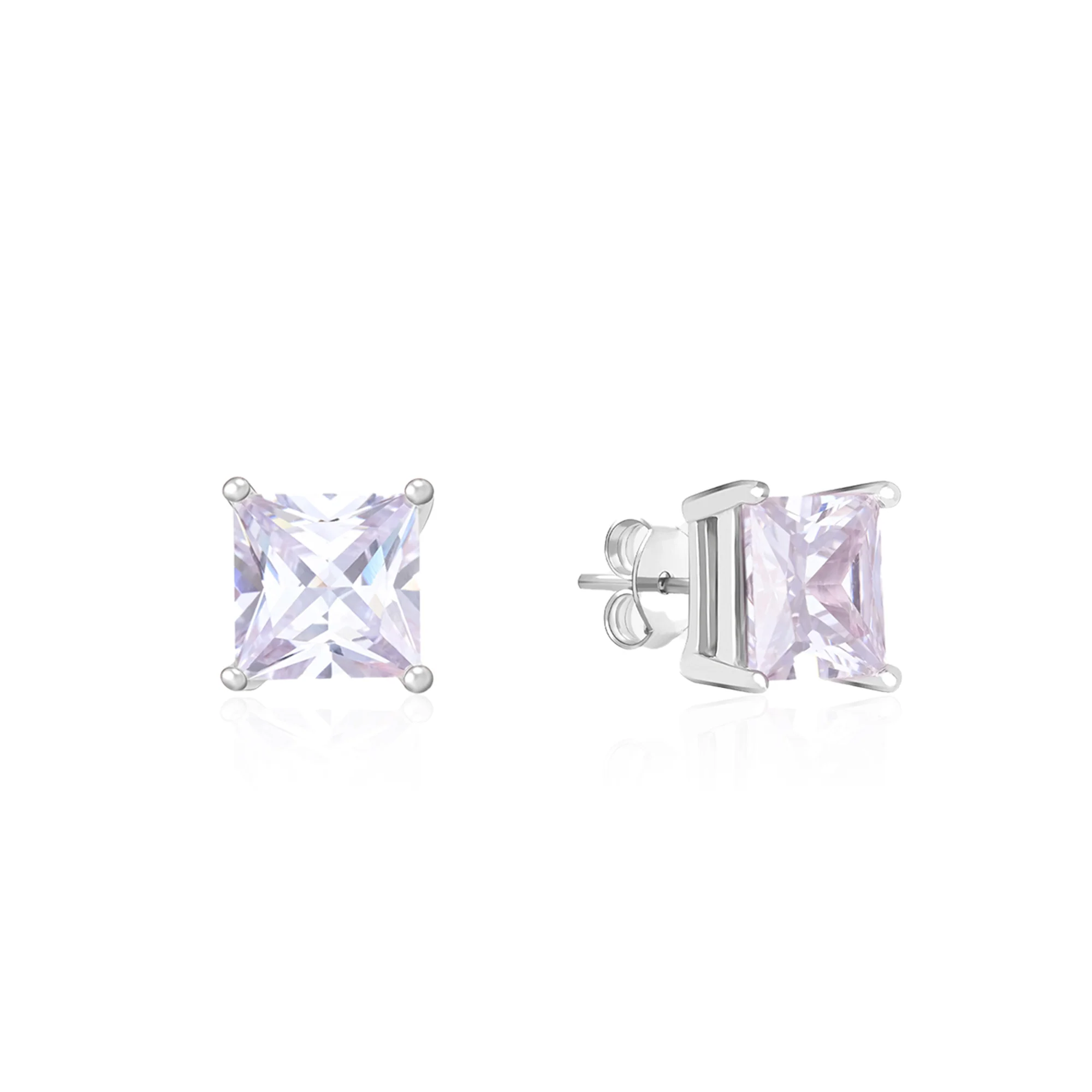 Square-Cut CZ Studs - Image 11