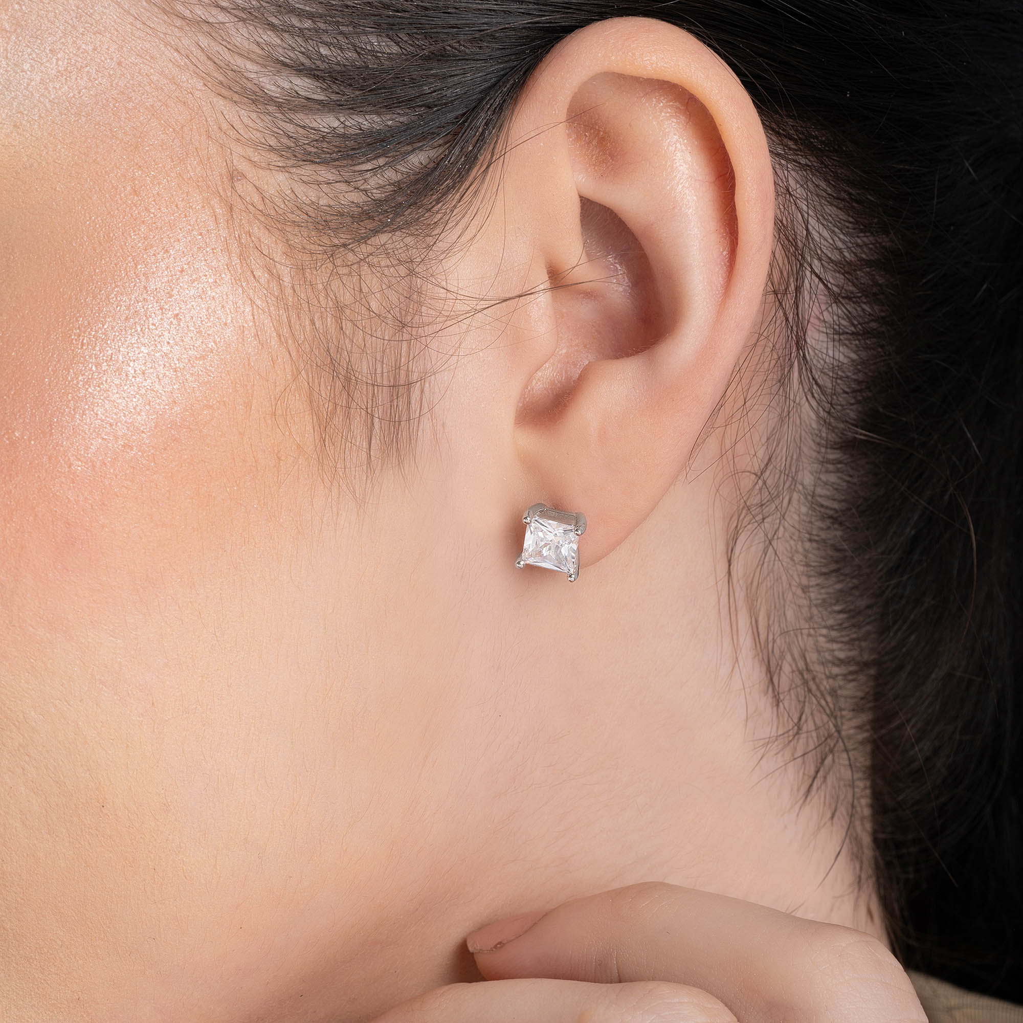 Square-Cut CZ Studs - Image 18
