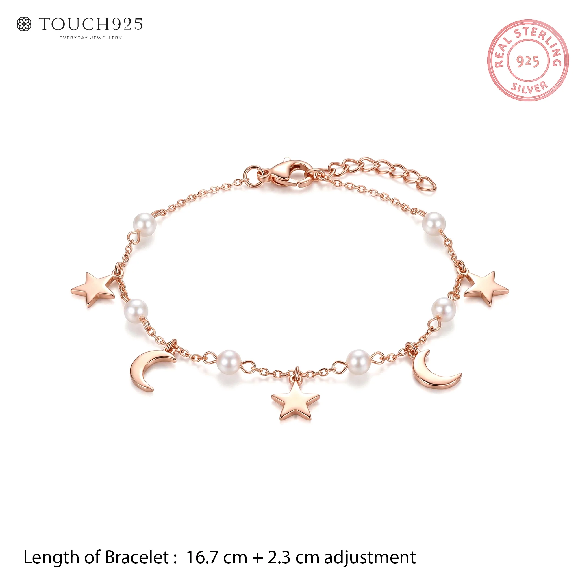Star Moon Pearl Bracelet - Image 10