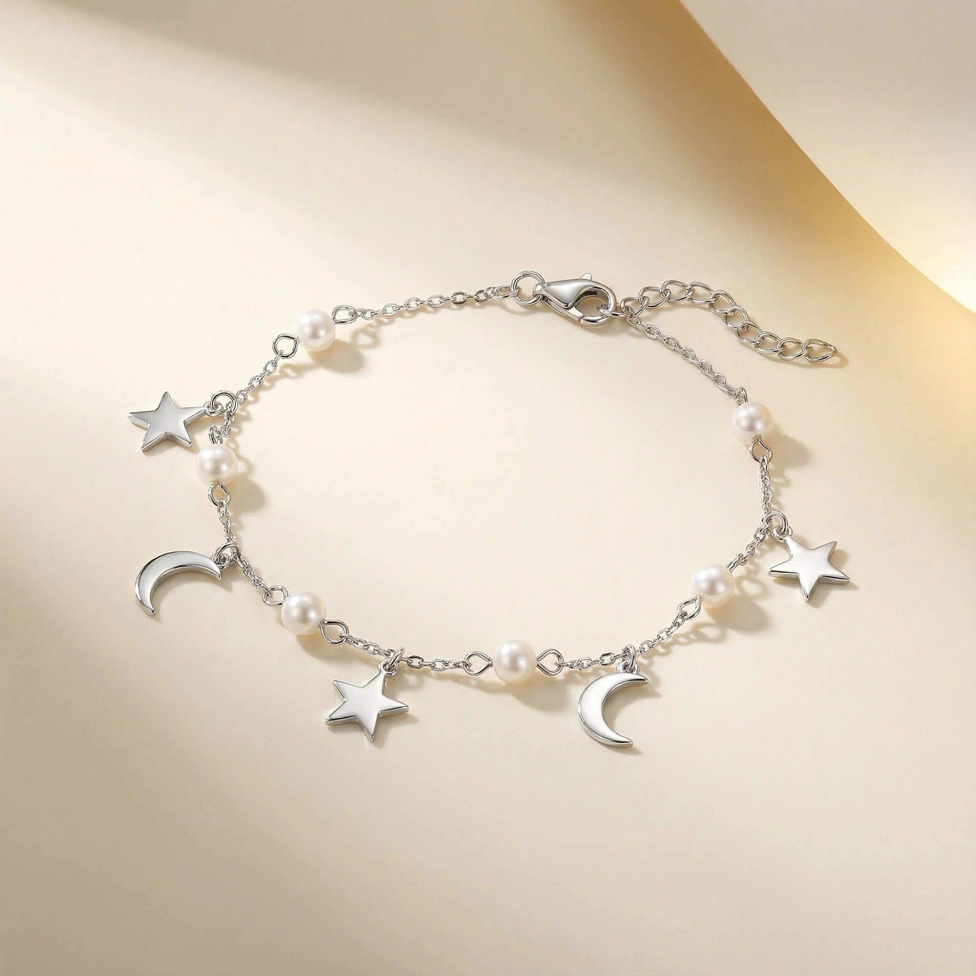 Star Moon Pearl Bracelet - Image 12