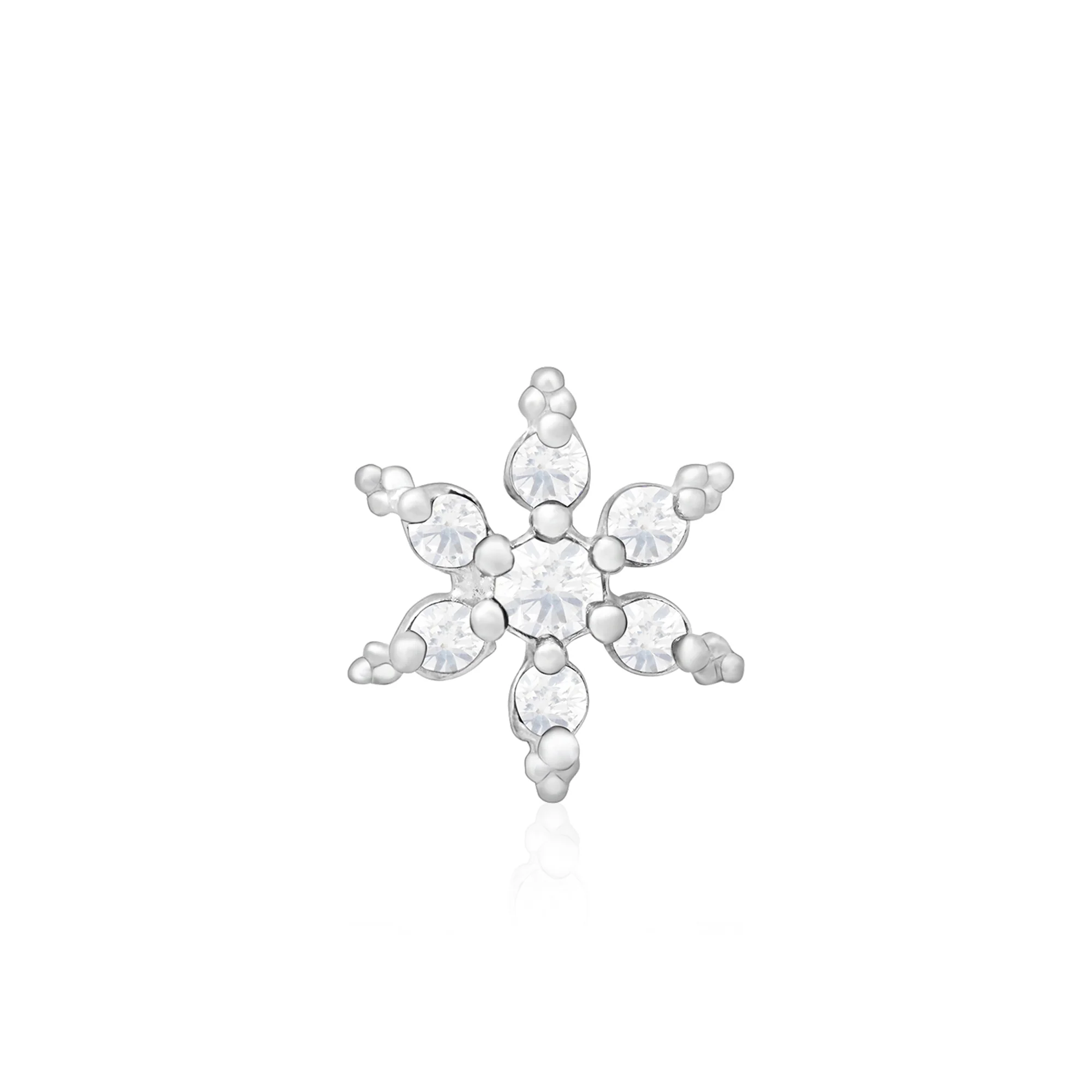 Starburst CZ Silver Nose Pin - Image 5