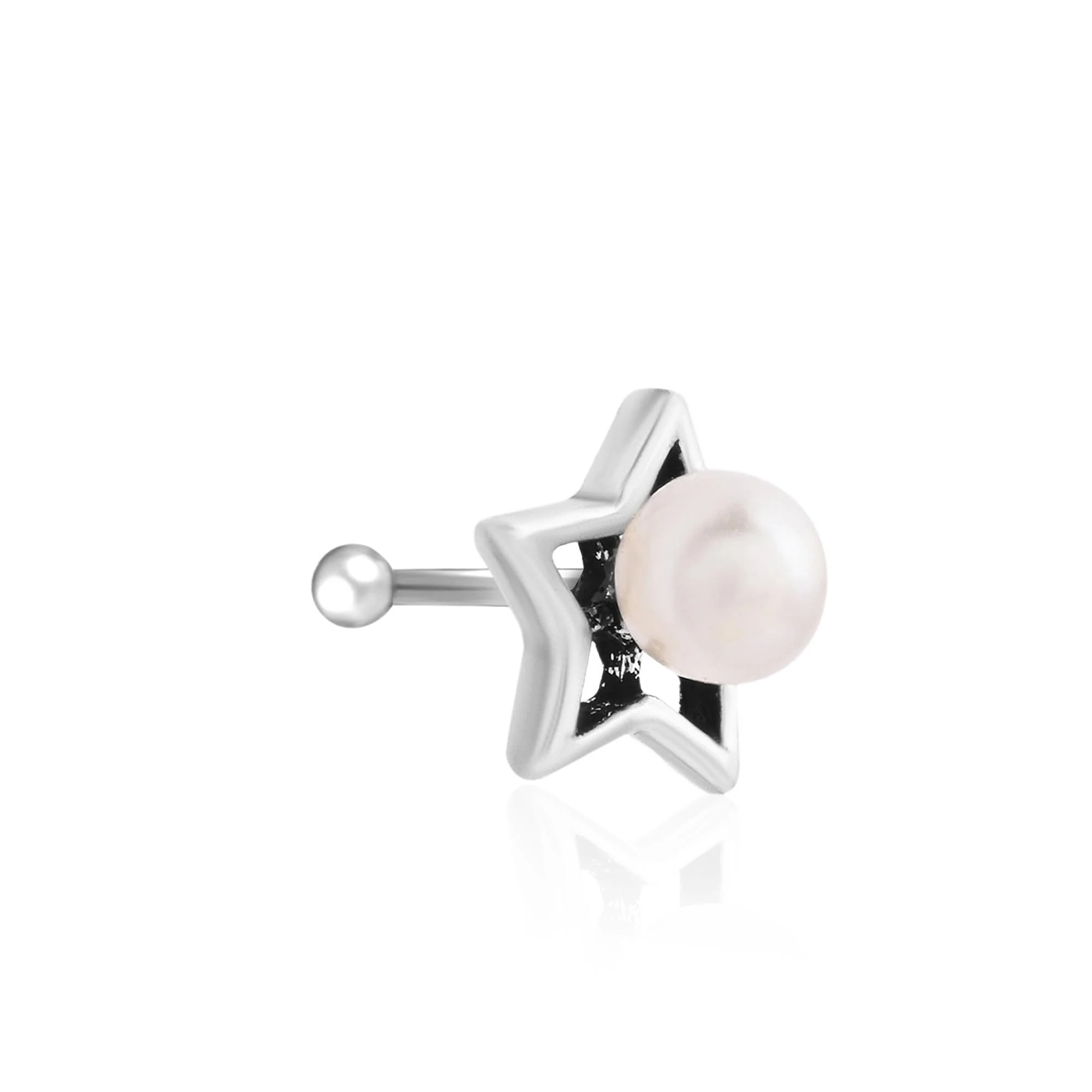 Starry Pearl Spark Nose Pin - Image 2