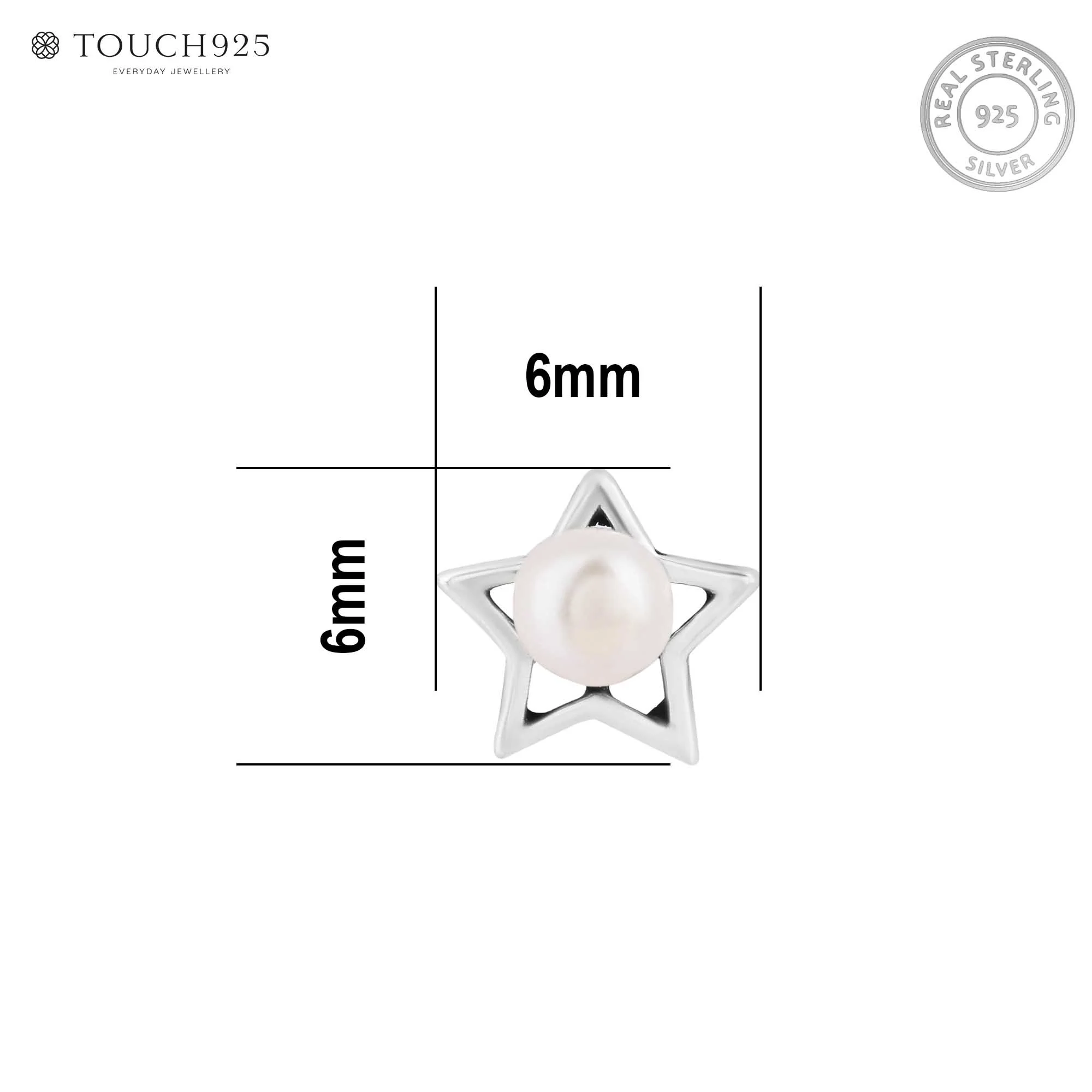 Starry Pearl Spark Nose Pin - Image 6