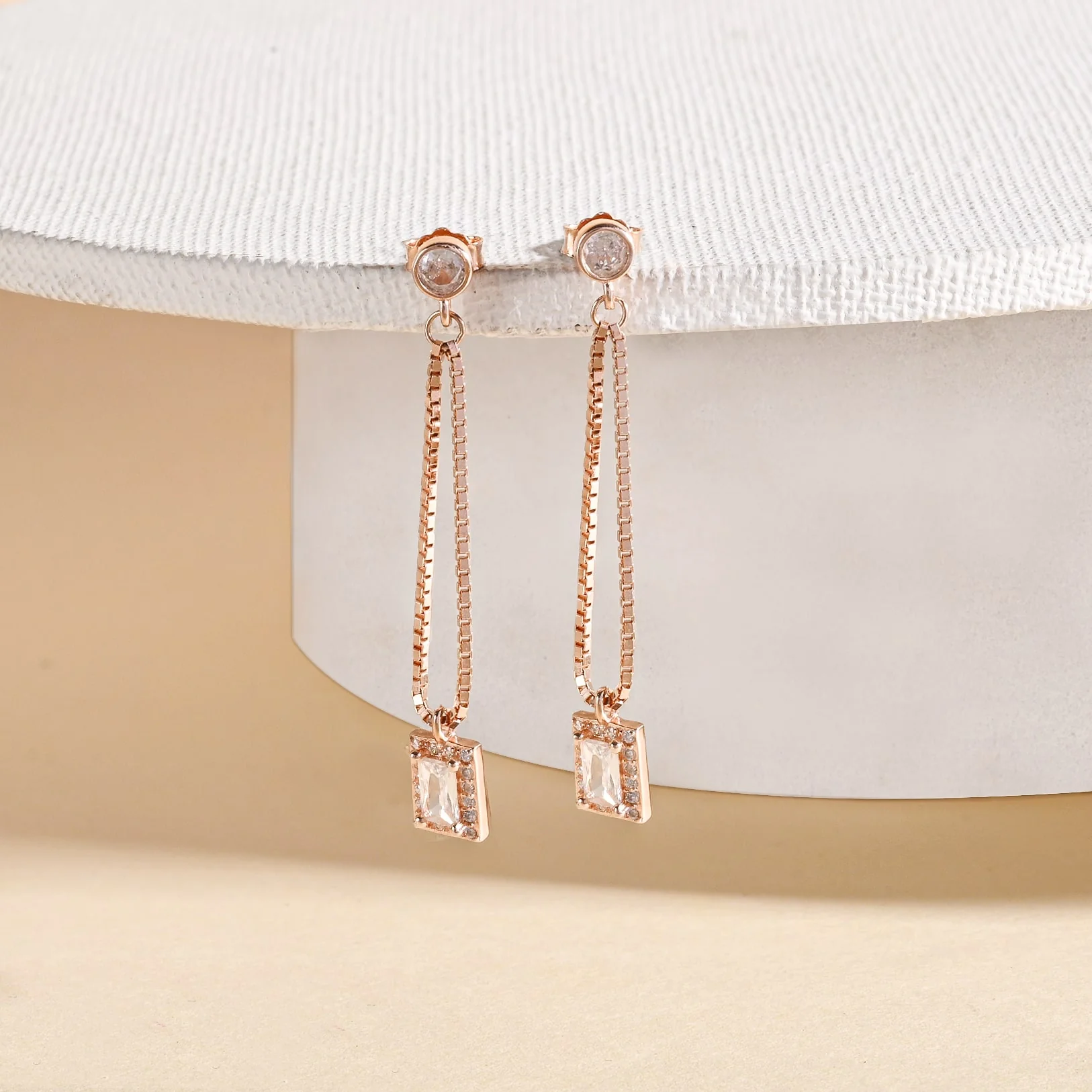 Stone Drop Earrings - Image 3