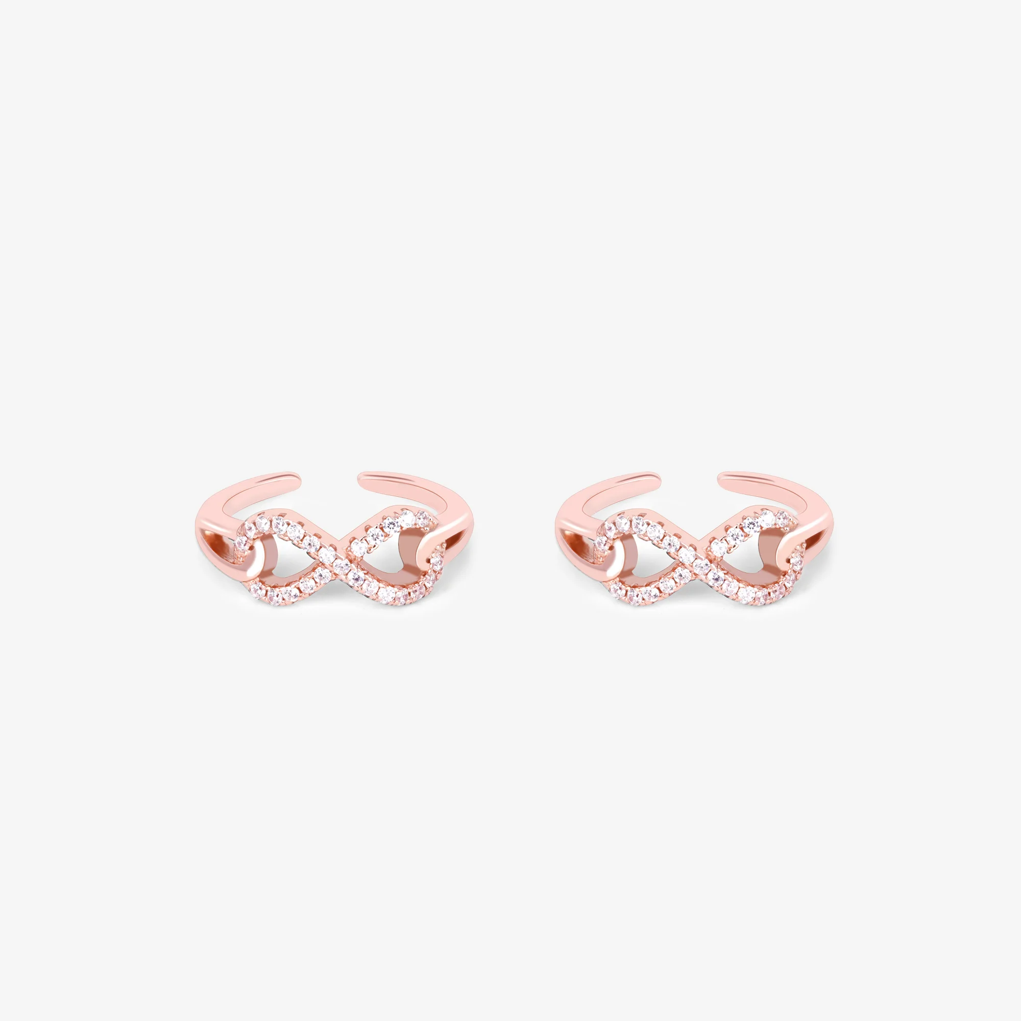 Stone Infinity Toe Ring - Image 2