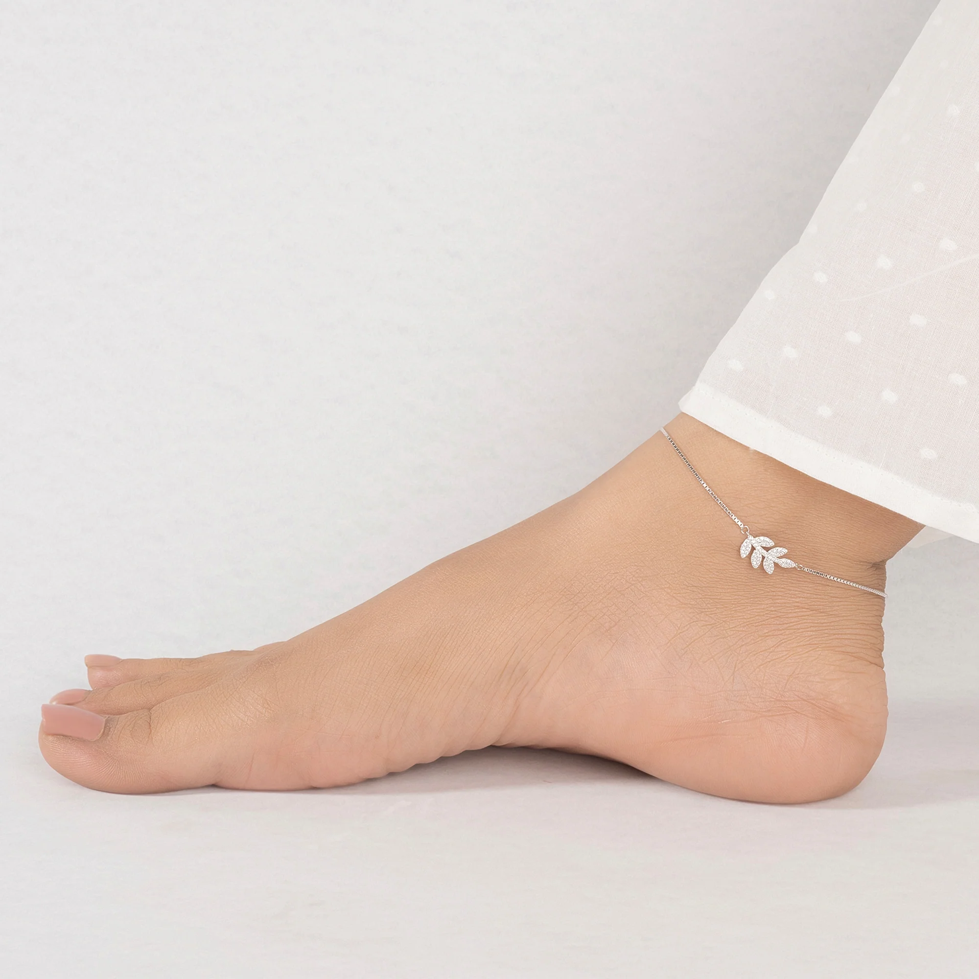 Stone Leaf Anklet - Image 10