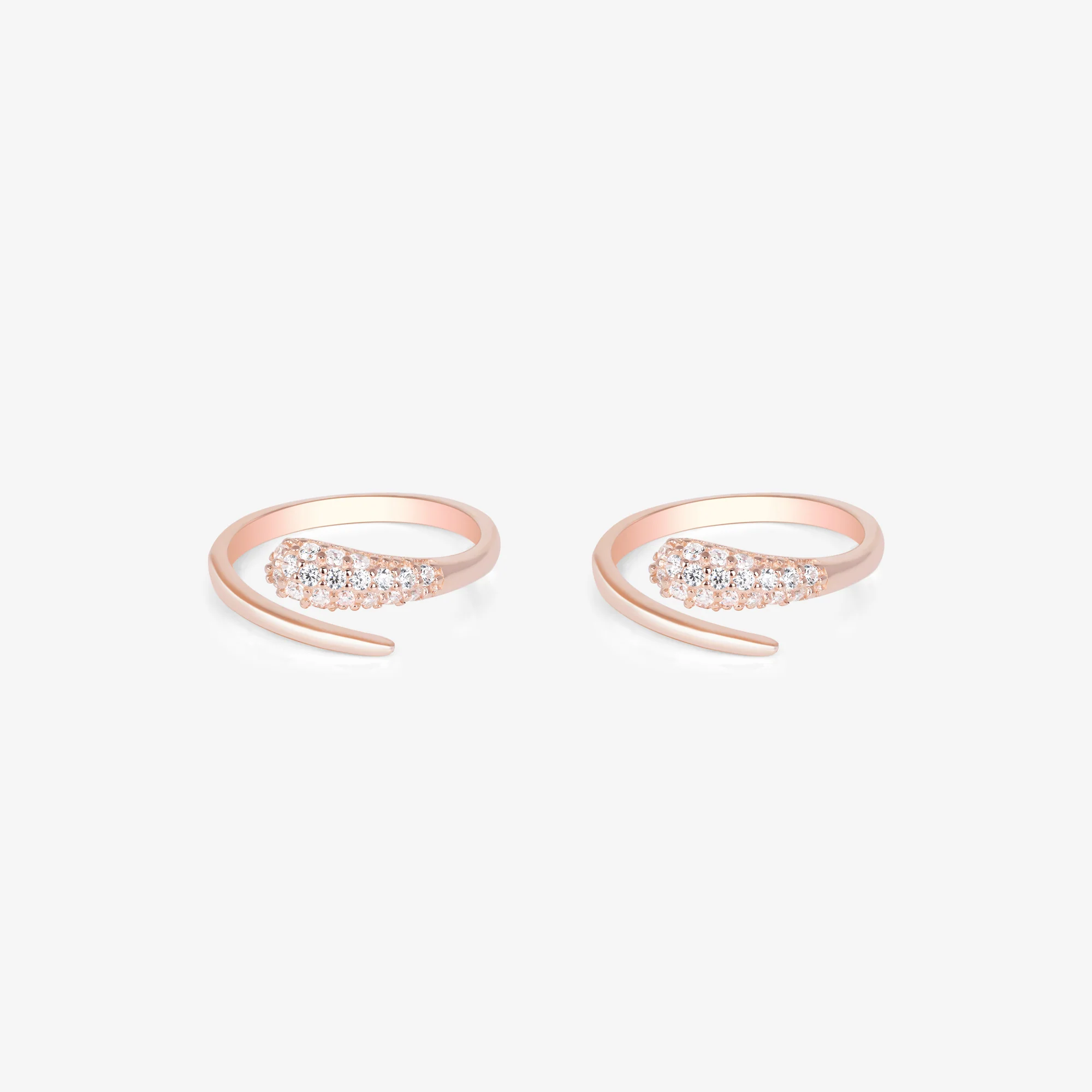 Studded Wrap Toe Ring - Image 2