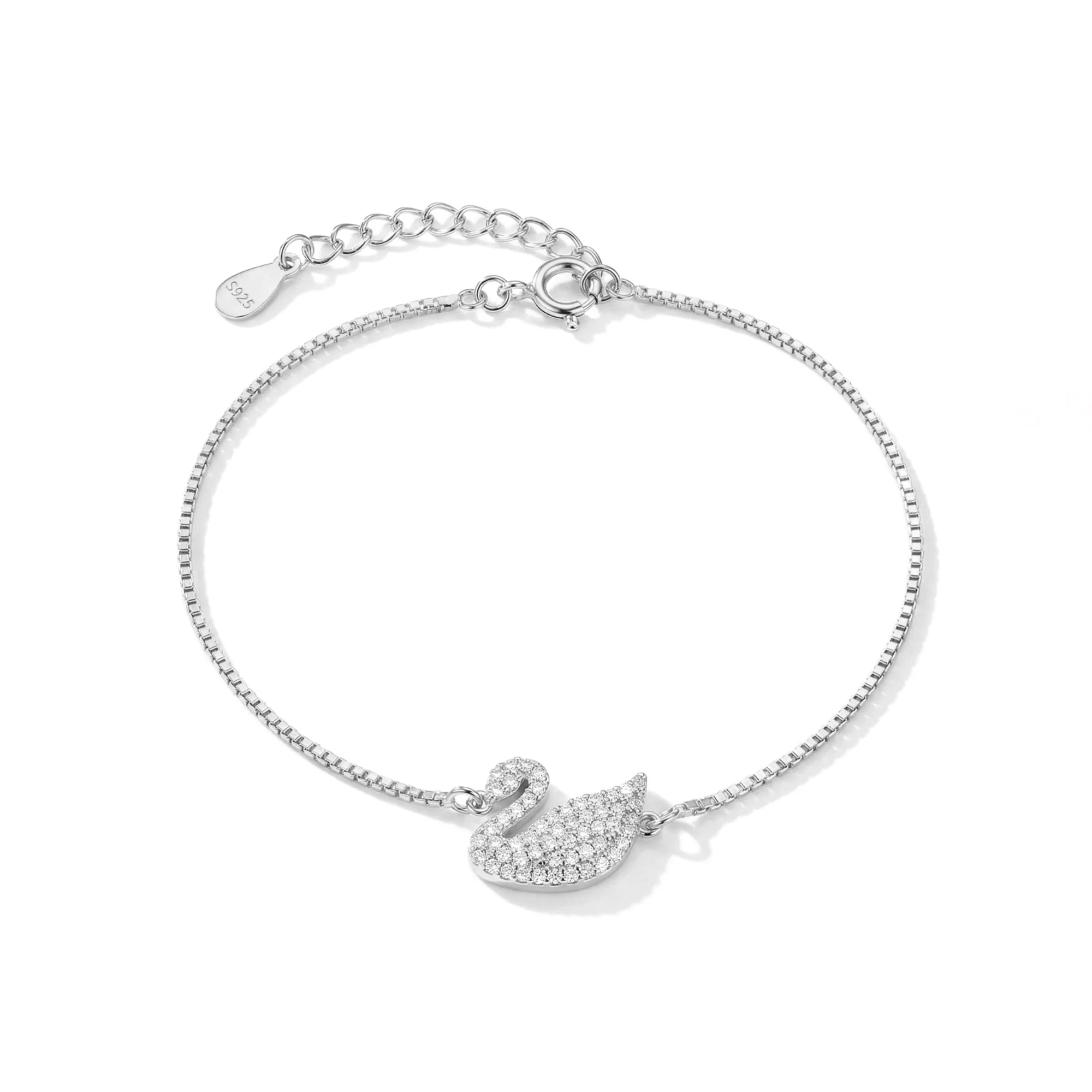 Swan CZ Bracelet - Image 2