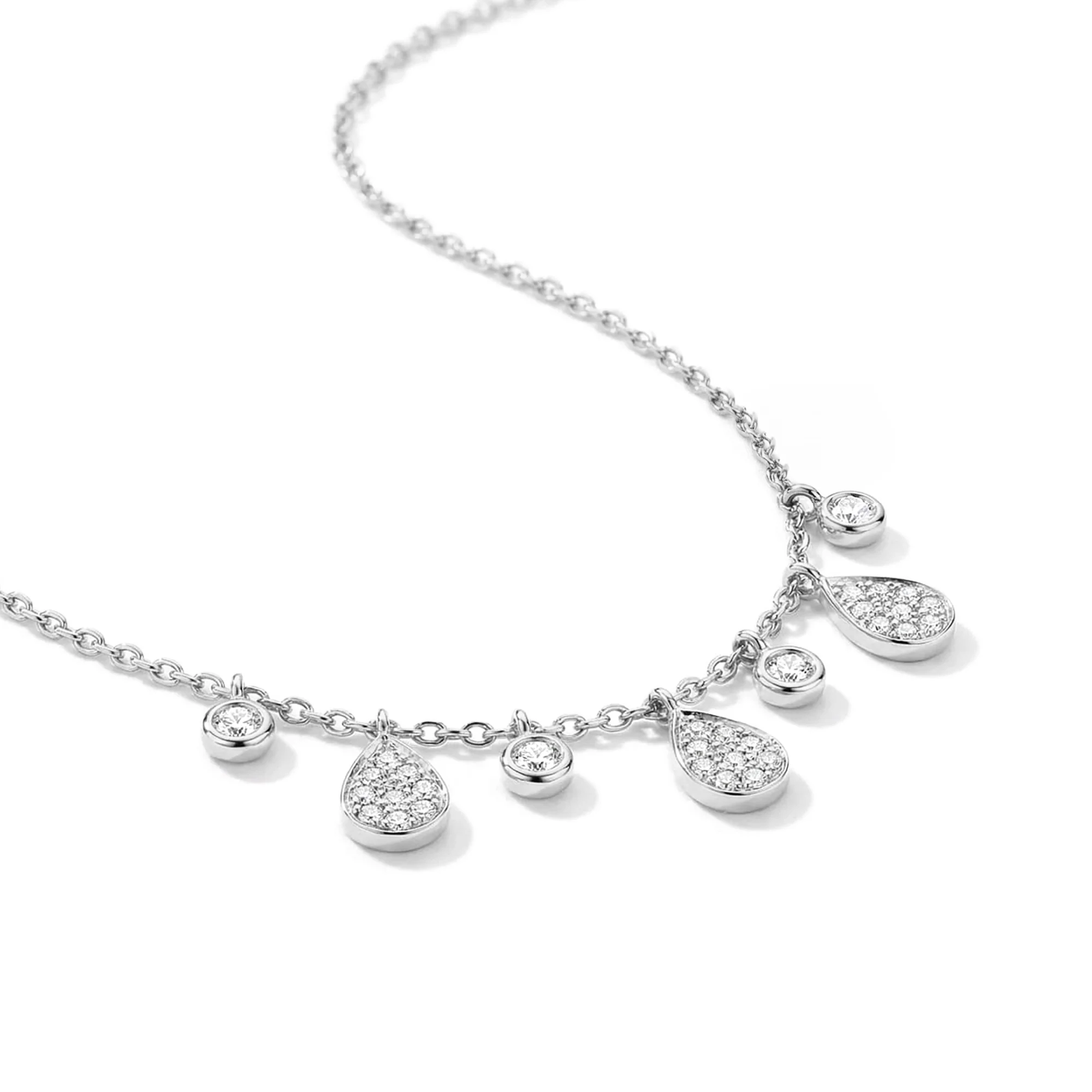 Teardrop Silver Charm Necklace - Image 4