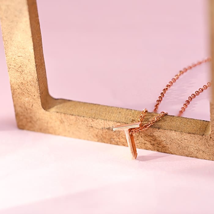 Timeless T Initial Necklace - Image 7