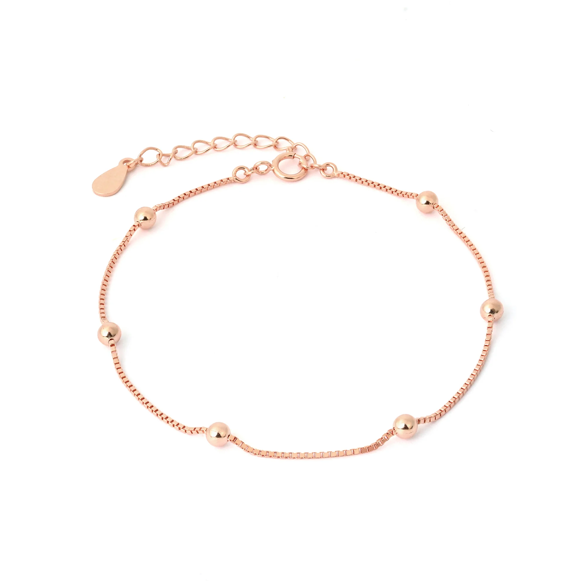 Tiny Bead Silver Bracelet - Image 6