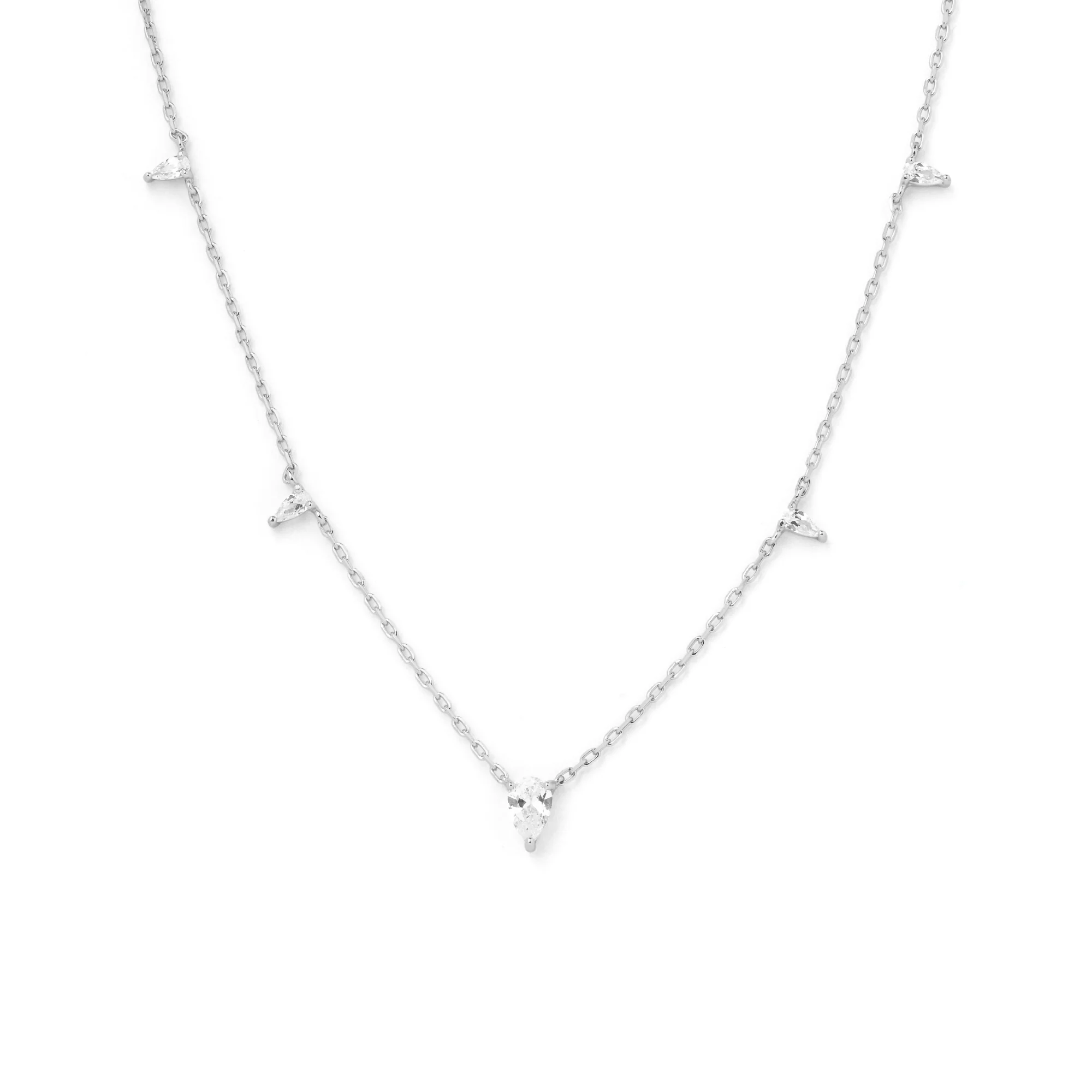 Tiny Triangle Drop Necklace - Image 13