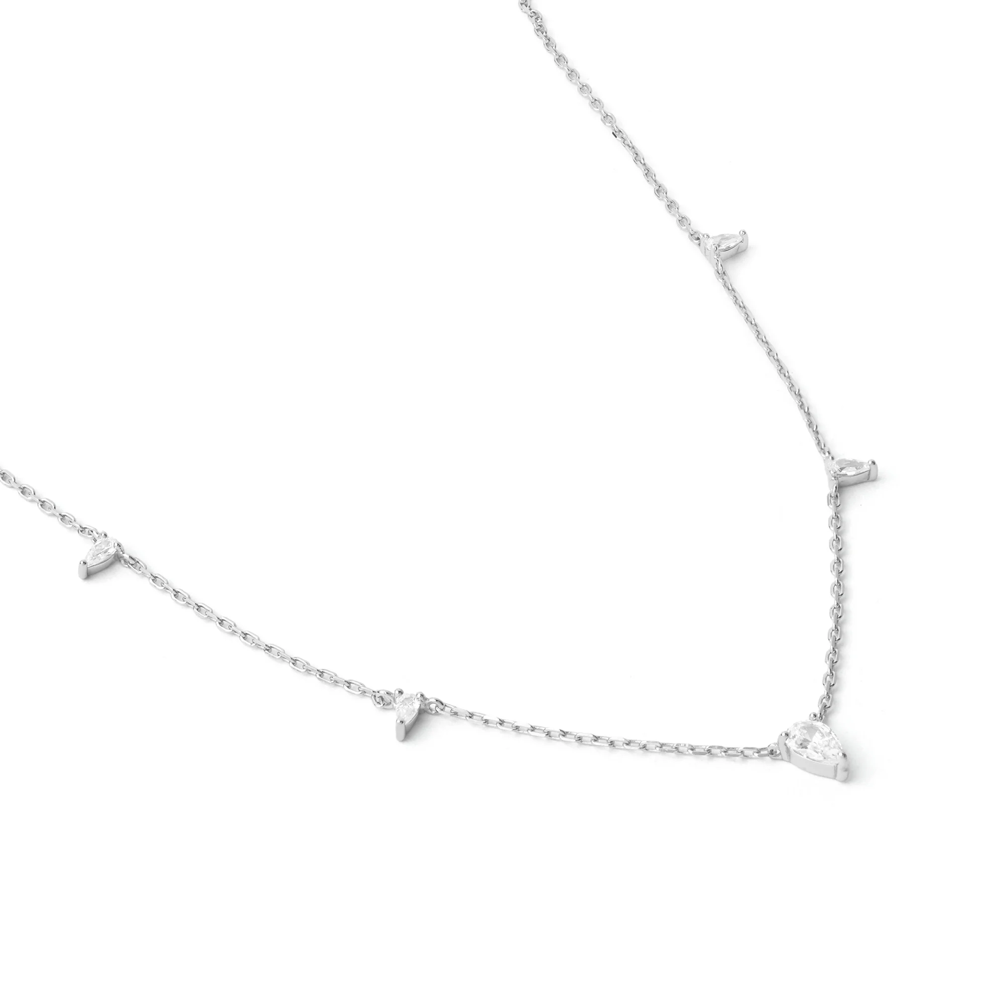 Tiny Triangle Drop Necklace - Image 15