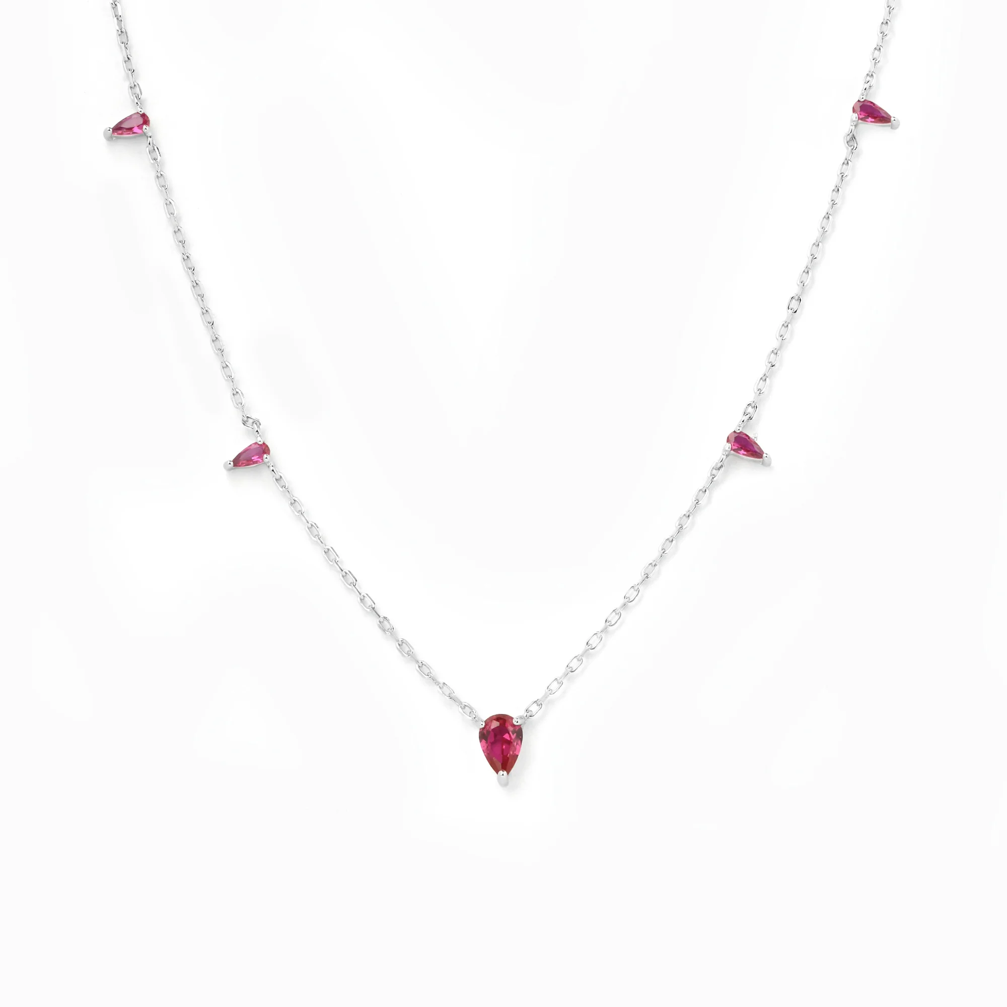 Tiny Triangle Drop Necklace - Image 19
