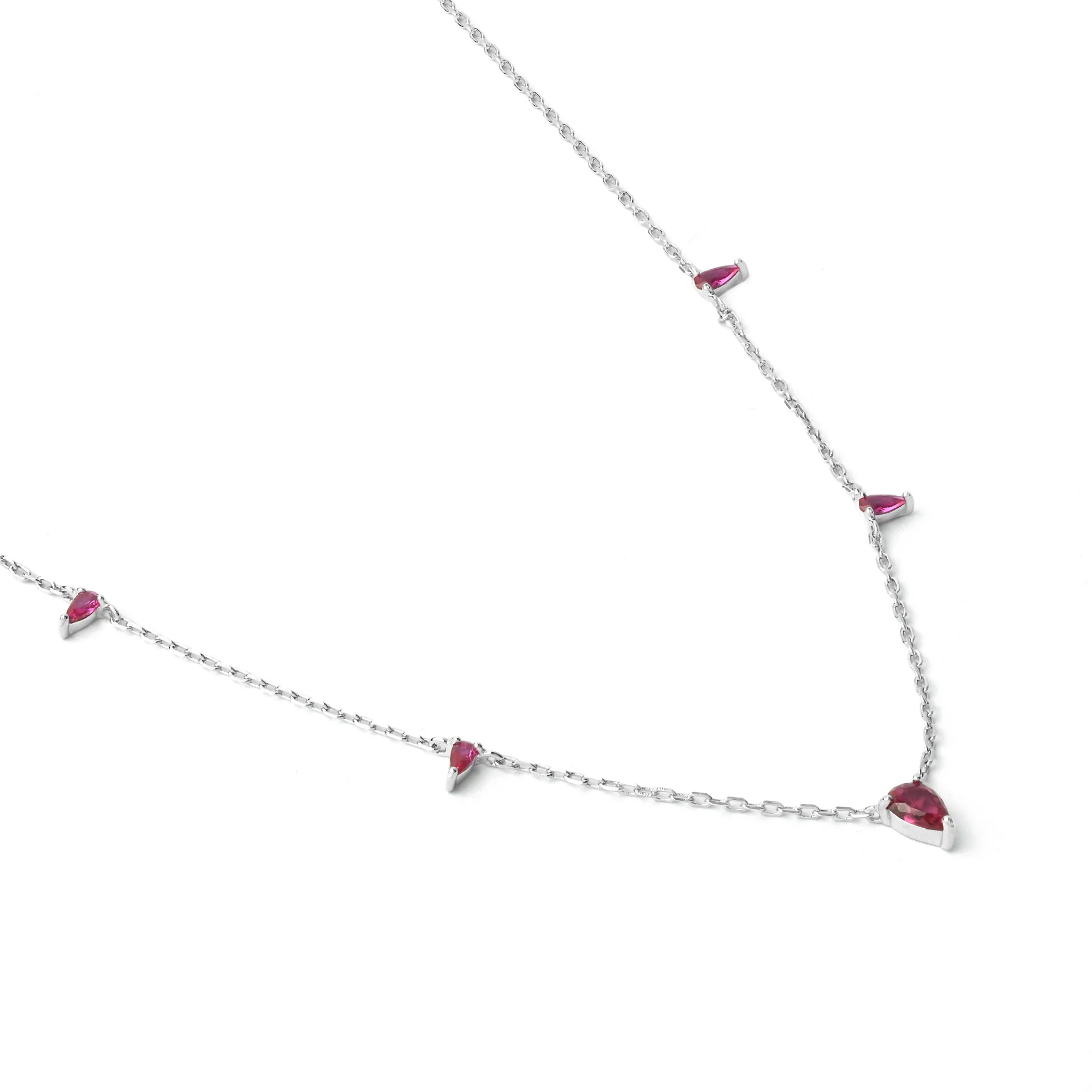 Tiny Triangle Drop Necklace - Image 21