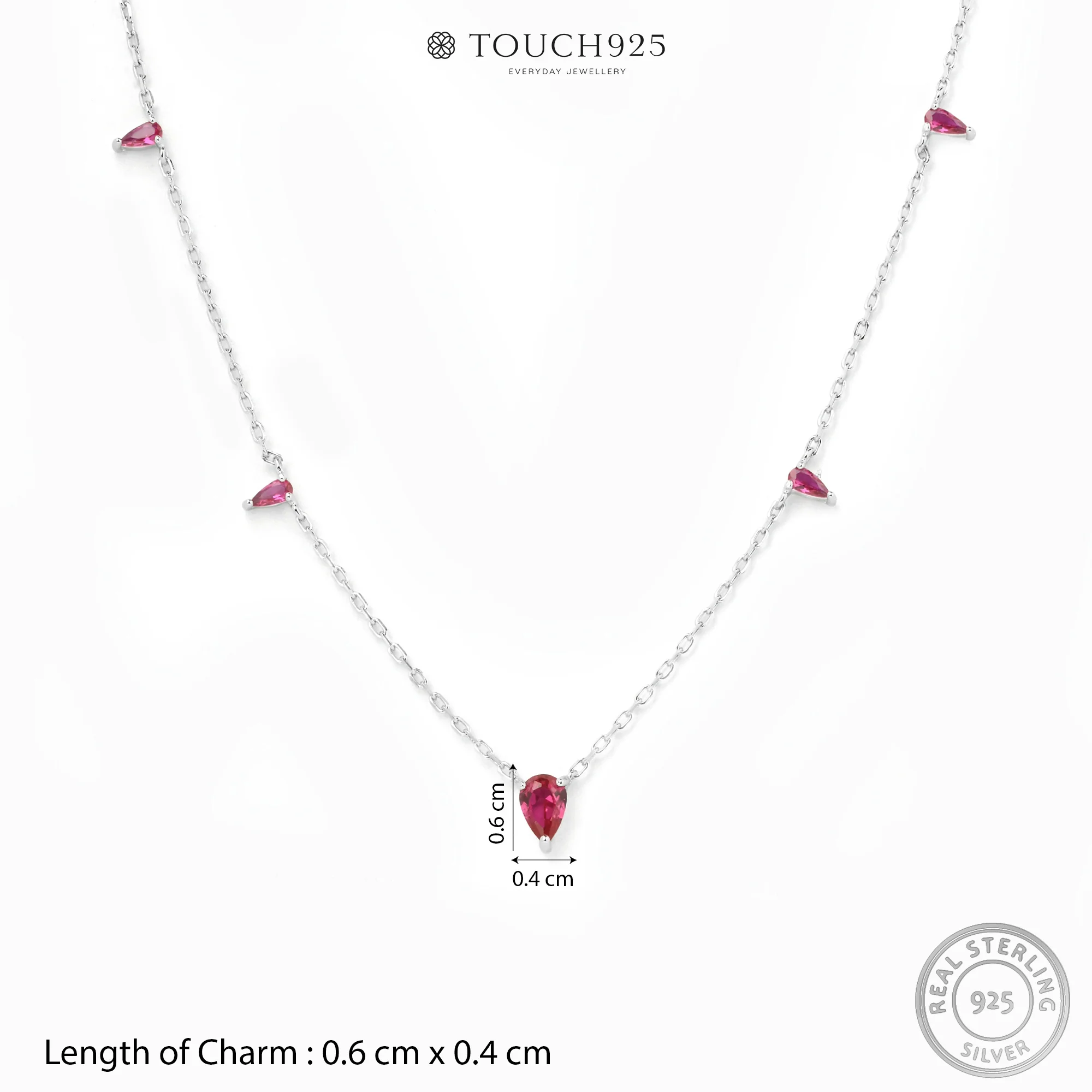 Tiny Triangle Drop Necklace - Image 24