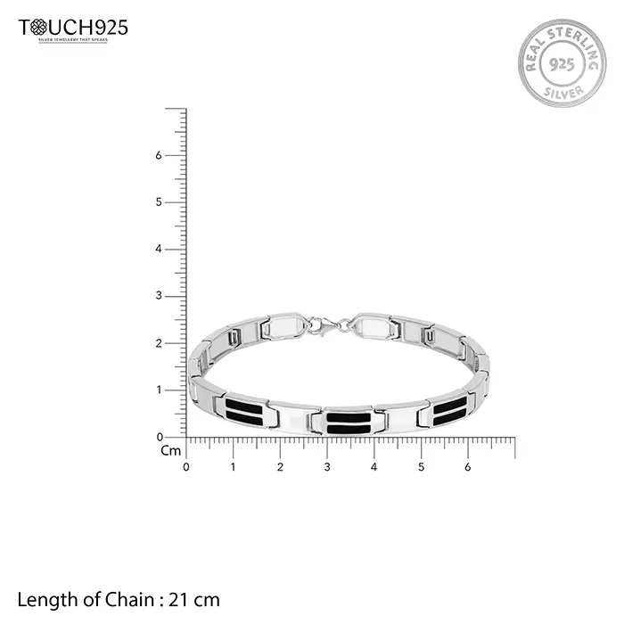 Urban Edge Silver Bracelet - Image 5