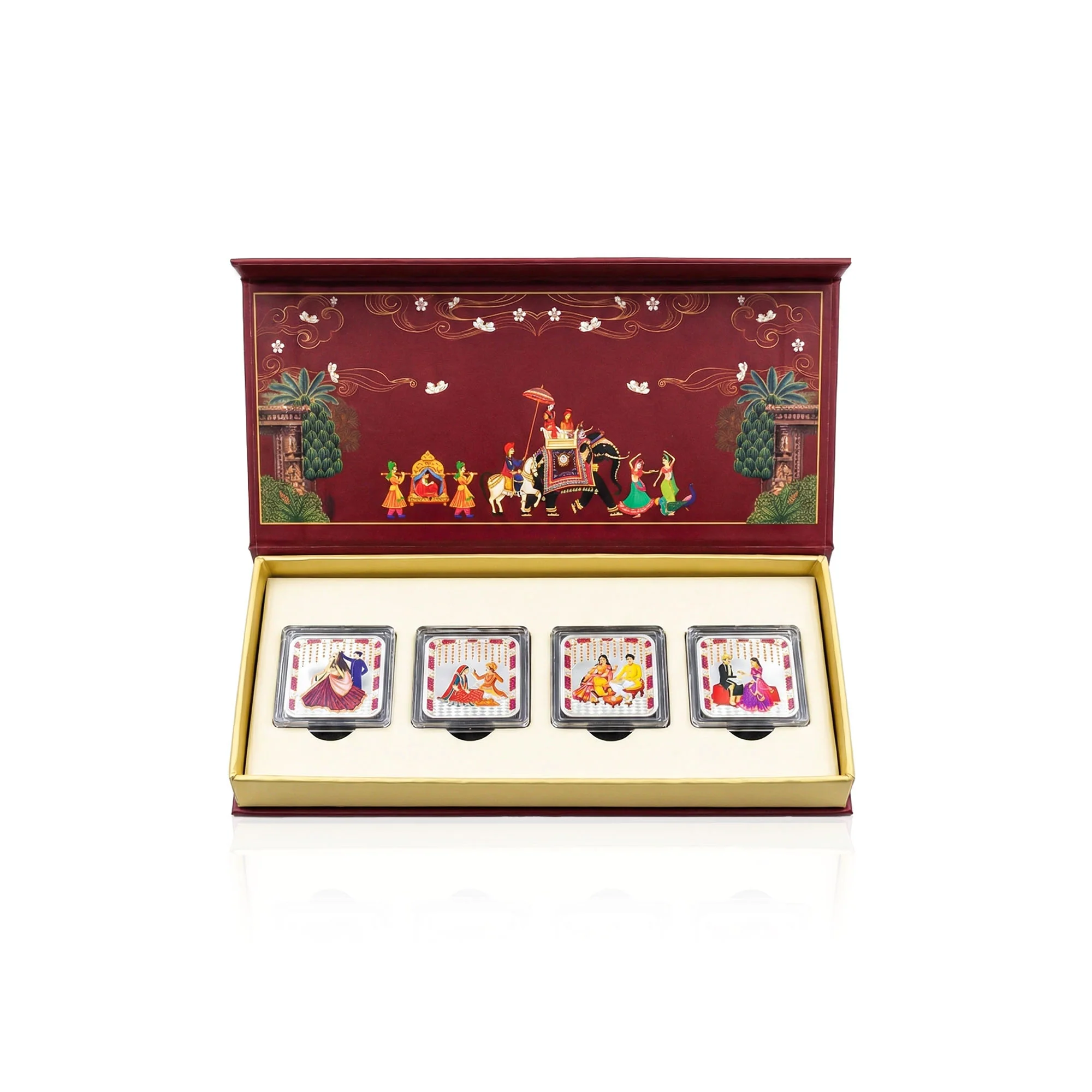 Wedding Ritual 999 Silver Coin Box (4 Coins) - Image 5