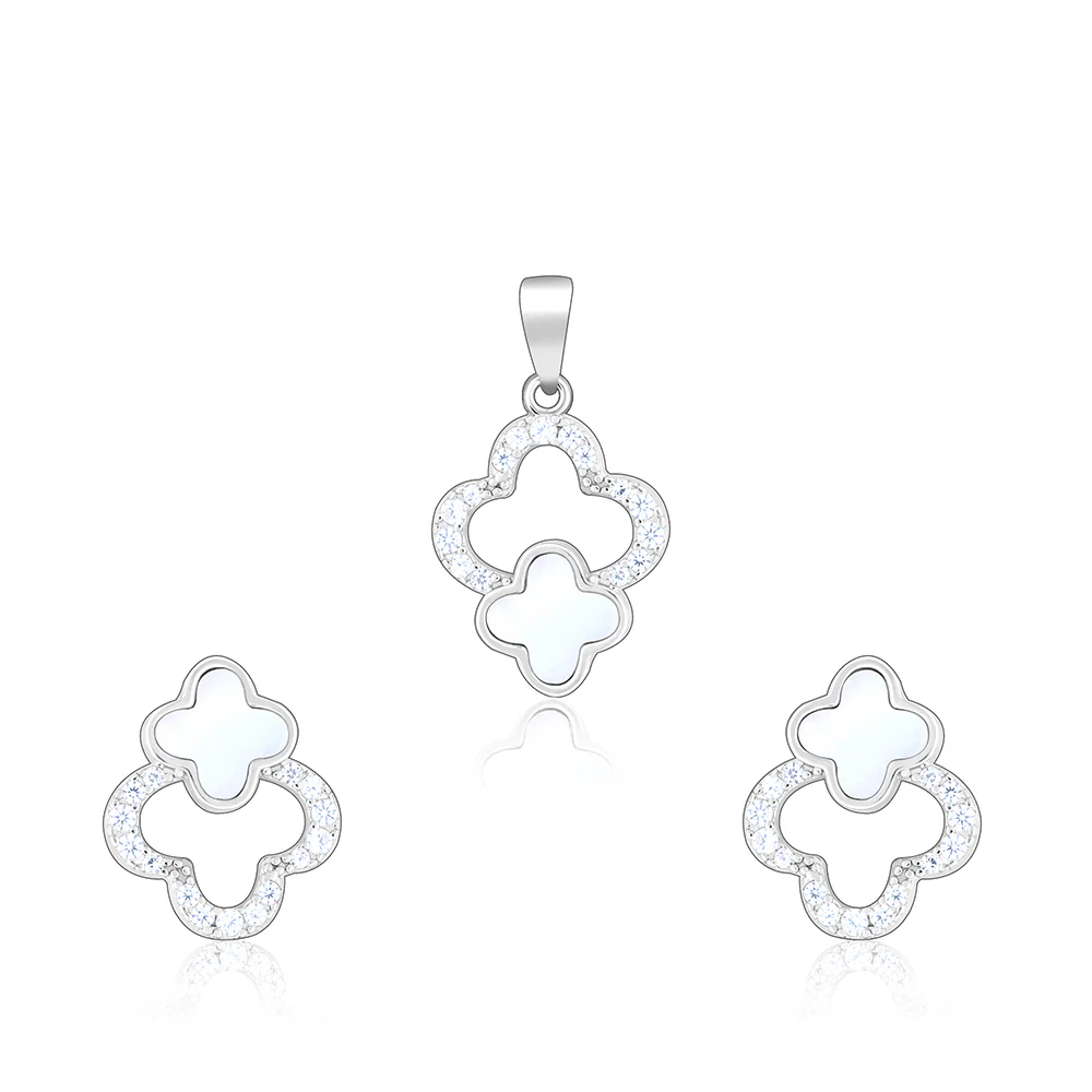 Zircon Bloom Pendant Set - Image 2
